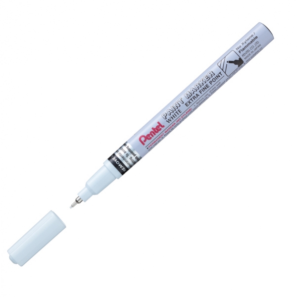Marcatore paint mfp10 - bianco pentel punta conica extra fine - Z12389