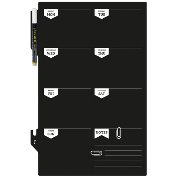 Lavagna da parete weekplanner 30x45cm securit - Z12426
