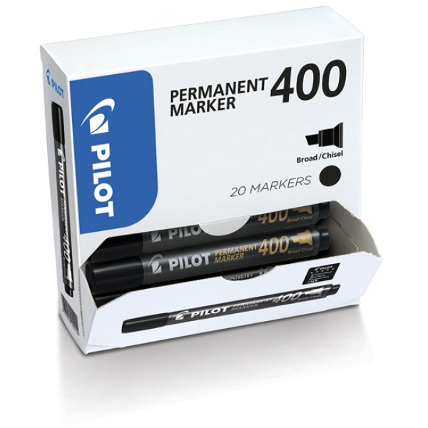 Bonus pack 15+5 marcatore permanente 400 nero p.scalpello 4.5mm pilot - Z12561