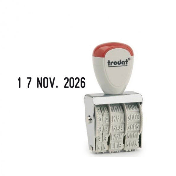 Timbro datario manuale 4mm 1010 trodat in blister - Z12568