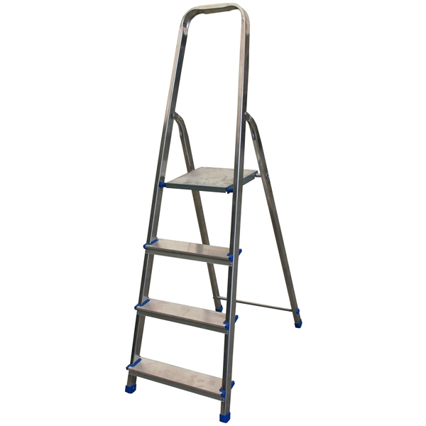 Scala alluminio domestica 4 gradini stella basic - Z12674
