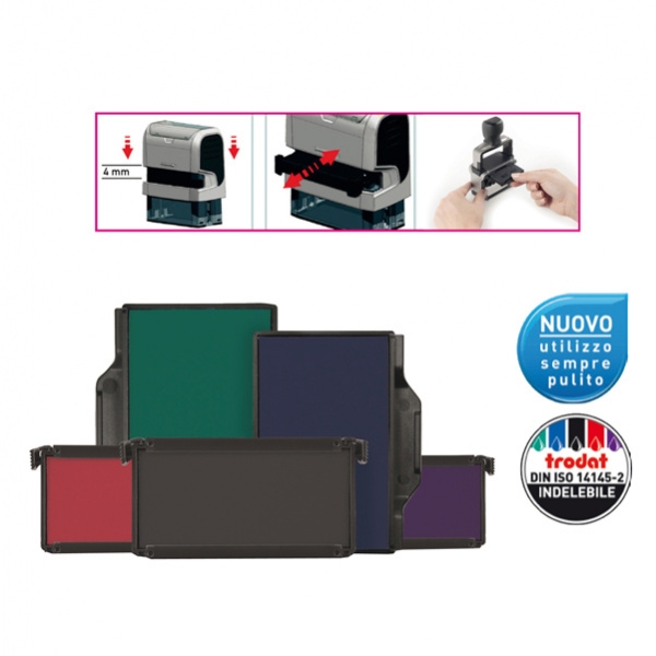 Blister da 2 tamponi 6/4929 nero trodat - Z12729