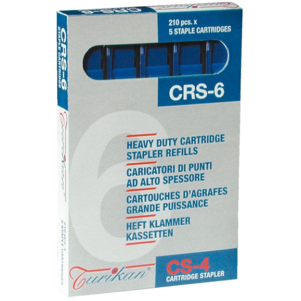 5 caricatori da 210 punti crs-6 mm blu (fino a 25 fogli) - Z12769