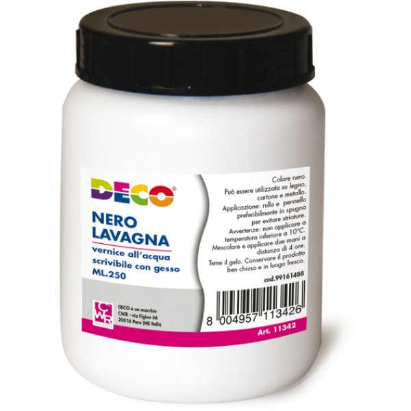 VERNICE LAVAGNA ALL'ACQUA NERO 250ML CWR - Z12947