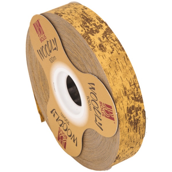 ROTOLO NASTRO WOODLY CORTEGGIA 24MMX100MT MARRONE CHIARO BOLIS - Z13155
