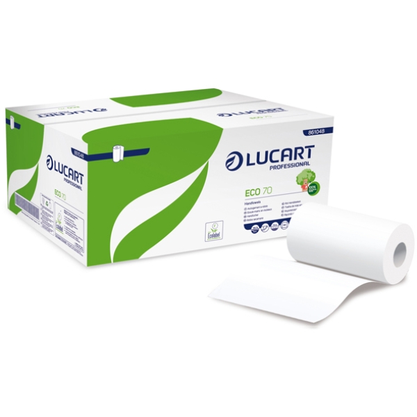 ASCIUGAMANI IN ROTOLO MINI Ø13CM - 70MT ECO 70 LUCART - Z13244
