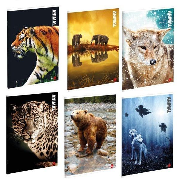 MAXIQUADERNO A4 40FG+2 80GR 1RIGO C/MARGINE ANIMAL 2018 BM - Z13283