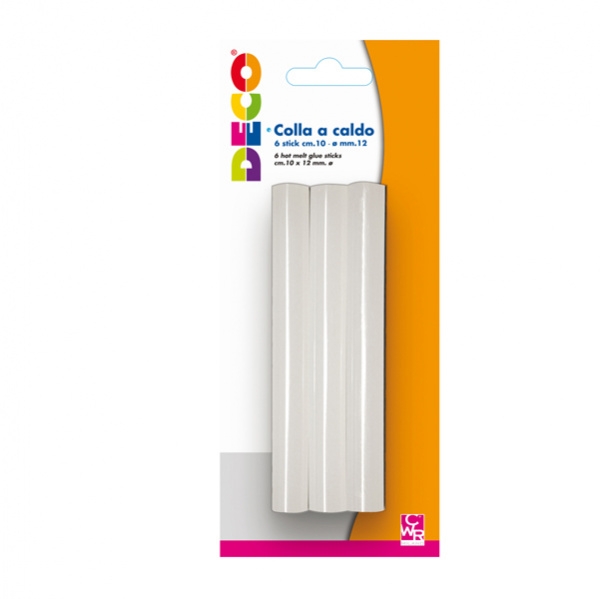 6 STICK COLLE PER PISTOLA GRANDE TY102M DIAM. 12MM - LUNGH. 10CM CWR - Z13300
