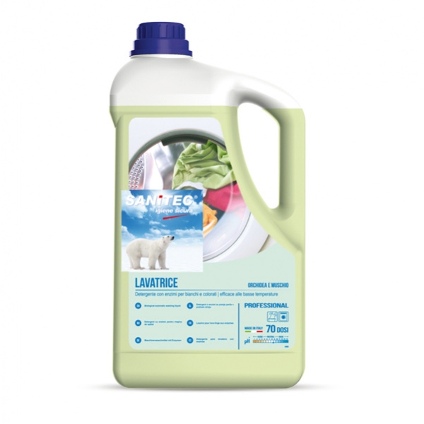 DETERSIVO LIQUIDO LAVATRICE ORCHIDEA E MUSCHIO 5LT SANITEC - Z13470