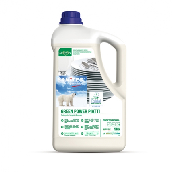 DETERGENTE PIATTI TANICA 5LT GREEN POWER SANITEC - Z13480