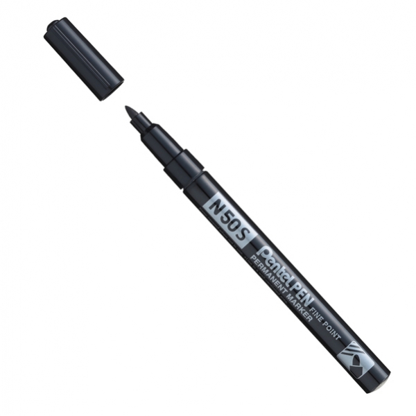 MARCATORE N50 SLIM NERO PUNTA TONDA 3,18MM PENTEL - Z13613