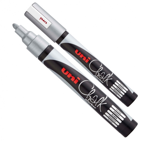MARCATORE A GESSO LIQUIDO UNI CHALK P.TONDA ARGENTO UNI MITSUBISHI - Z13623