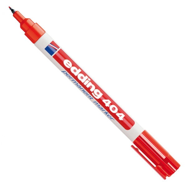 MARCATORE PERMANENTE EXTRA-FINE 404 PUNTA 0,75MM ROSSO EDDING - Z13630