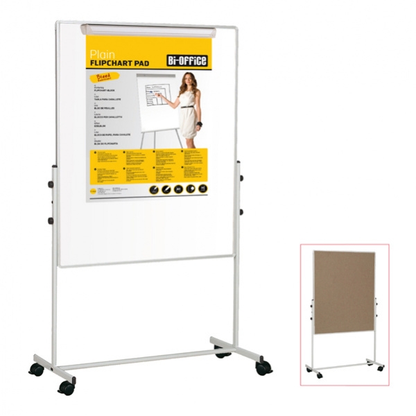 LAVAGNA DUO A DOPPIA SUPERFICIE 100X100CM BI-OFFICE - Z13758