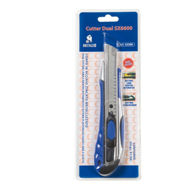 CUTTER DUAL SYSTEM SX-6600 LAMA LARGA 18MM ARTIGLIO - Z13876