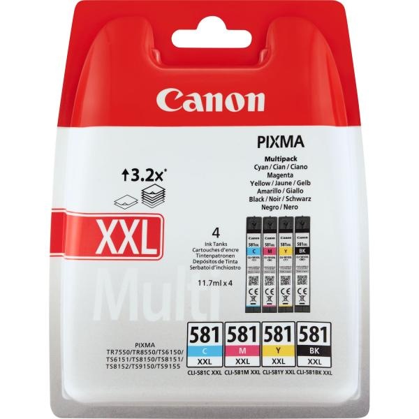 Cartuccia Canon CLI-581XXL (1998C005) n-c-m-g - Z14084