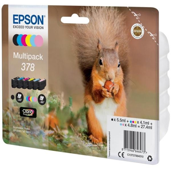 Cartuccia Epson 378 (C13T37884010) 6 colori - Z14191