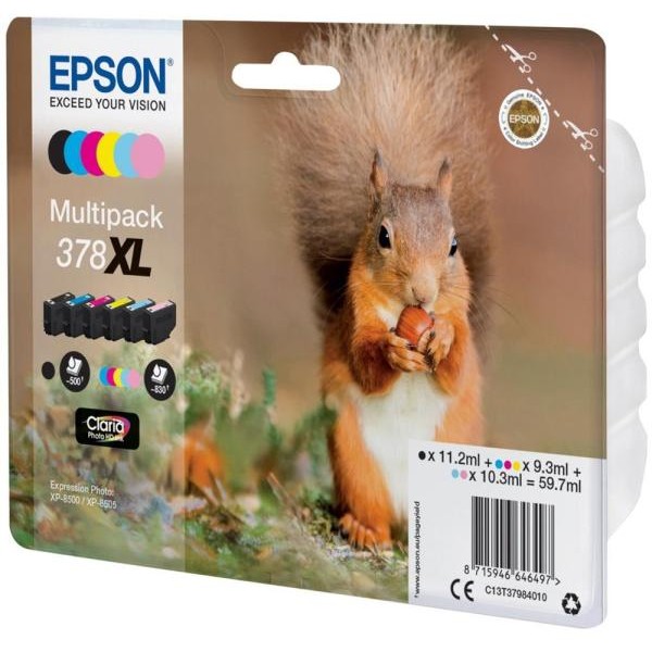 Cartuccia Epson 378XL (C13T37984010) 6 colori - Z14192