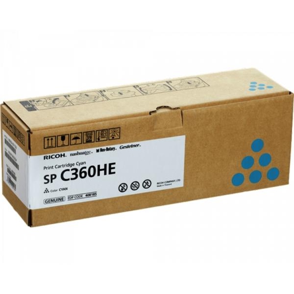 Toner Ricoh SPC360HE (408185) ciano - Z14579