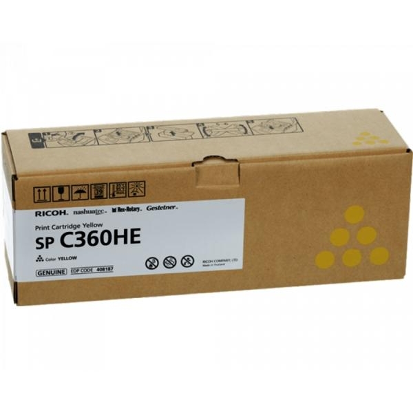 Toner Ricoh SPC360HE (408187) giallo - Z14582