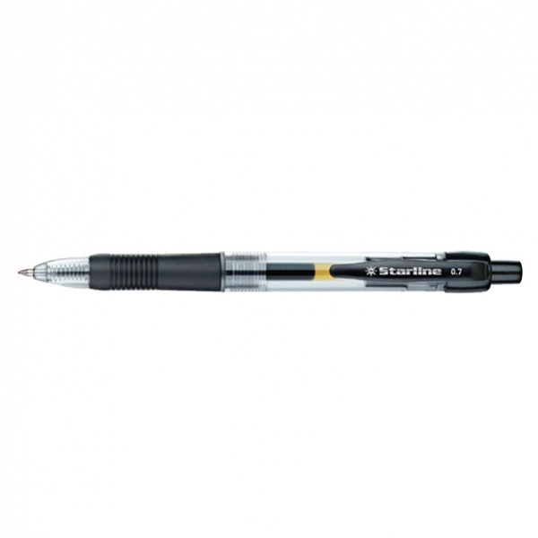 Penna sfera scatto ink gel nero 0.7mm fine starline - Z14638