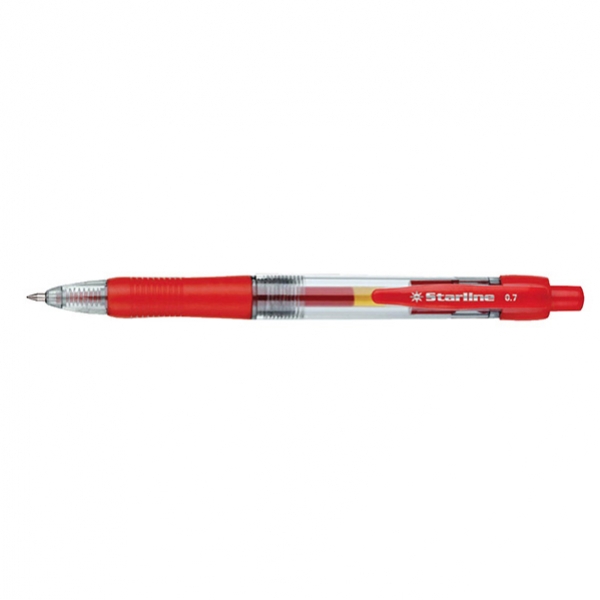 Penna sfera scatto ink gel rosso 0.7mm fine starline - Z14640