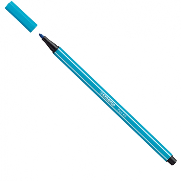 Pennarello stabilo pen 68/31 blu chiaro - Z14792