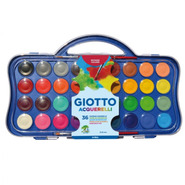 COLORI ACQUERELLO 36 PASTIGLIE DA Ø30MM GIOTTO - Z15261