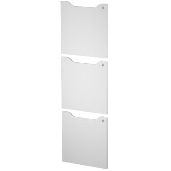 Set 3 ante c/serratura Bianco per casellari Maxi Rainbow - Z15386 - bianco