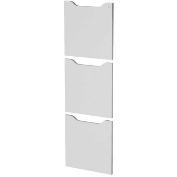 Set 3 ante c/serratura Grigio per casellari Maxi Rainbow - Z15387 - grigio