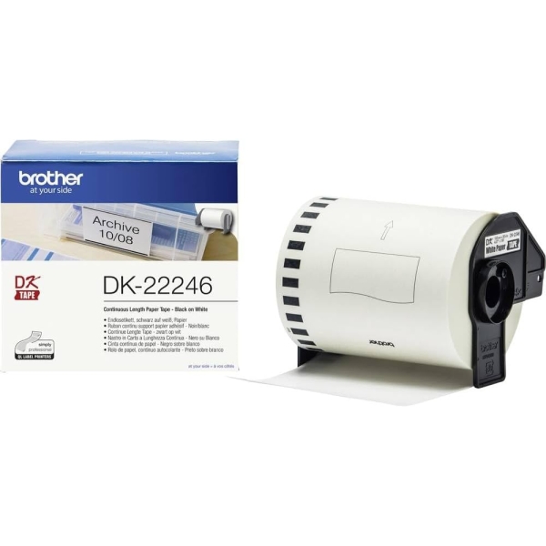 Nastro ades in carta Nero/Bianco 103.6 mm-30.48 metri lunghezza per QL1100/1110N - Z15565