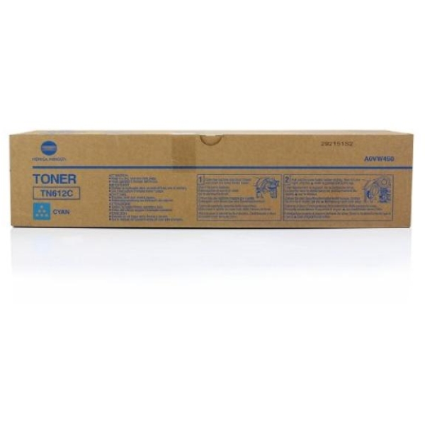 Toner Konica-Minolta TN612C (A0VW450) ciano - Z15788
