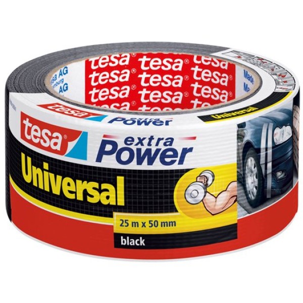 Nastro adesivo 25mtx50mm nero tesa® extra POWER universal - Z15942