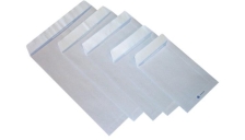 Buste a sacco con strip Pigna - bianco - 23x33 cm - 80 g/mq - strip - 0029481 (conf.500)