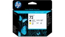 Testina di stampa HP 72 (C9384A) nero opaco -giallo - 130634