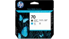 Testina di stampa HP 70 (C9404A) nero opaco -ciano - 132514