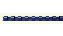 Dorsi plastici a 21 anelli Fellowes - 10 mm - 55 fogli - blu - 5345906 (conf.100)