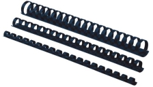 Dorsi plastici a 21 anelli Fellowes - 19 mm - 150 pagine - nero - 5347705 (conf.100)