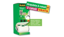 Value Pack nastro adesivo Scotch&reg; Magic&trade; 810 - 19 mm x 33 m - VP 8RT  MAGIC 810 (conf.6+2)