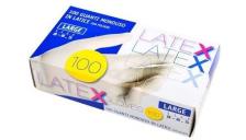 Guanti in lattice Icoguanti - Latex - L - DPI 1 cat. - bianco - esl / l (conf.100)