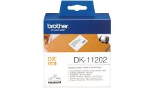 Etichette Brother DK11202 nero-bianco - 744727