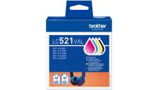 Cartuccia Brother LC-521VAL n-c-m-g - B03815