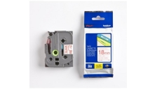 Nastro Brother TZ242/TZE242 (TZE242) rosso-bianco - U00888