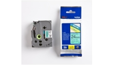 Nastro Brother TZ751/TZE751 (TZE751) nero-verde - U00922