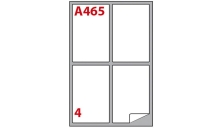 Etichetta adesiva a/465 bianca 100fg A4 139x99,1mm (4et/fg) markin - Z00818