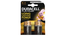 Blister 2 pile duracell plus (mn1400) c - mezza torcia - Z01064