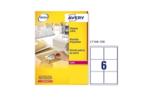 Etichetta adesiva l7166 bianca 100fg A4 99,1x93,1mm (6et/fg) avery - Z01722