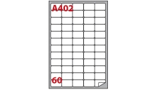 Etichetta adesiva a/402 bianca 100fg A4 37,5x23,5mm (60eti/fg) markin - Z02068