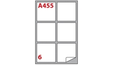 Etichetta adesiva a/455 bianca 100fg A4 99,1x93,1mm (6et/fg) markin - Z02151