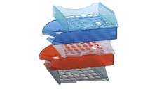 Vaschetta portacorrispondenza e040 rosso trasparente modula leonardi - Z02197